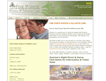 Tablet Screenshot of pinepointehospice.org